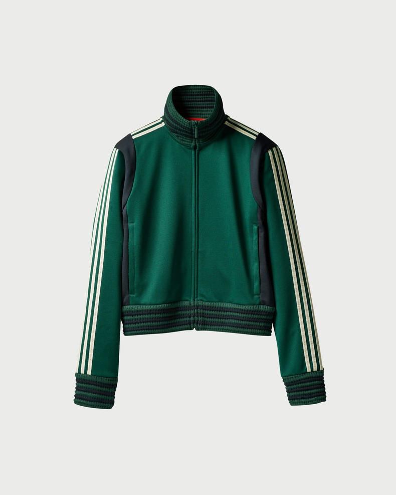 Een groen Adidas jasje